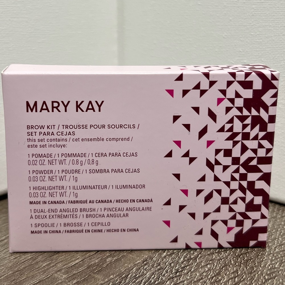 Mary Kay Brow Kit with Pink and Burgundy Design